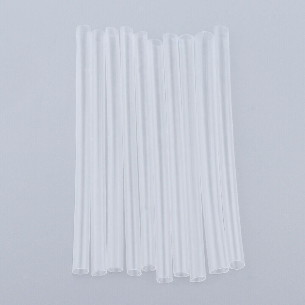 10 Pieces Shrink Sleeve Wrap Tubing For Fishing Rod Length 3.93inch 6mm