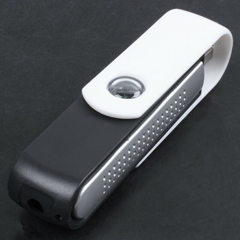 USB ionic Oxygen Bar Freshener Air Purifier ionizer For Laptop Black+White F6YY2