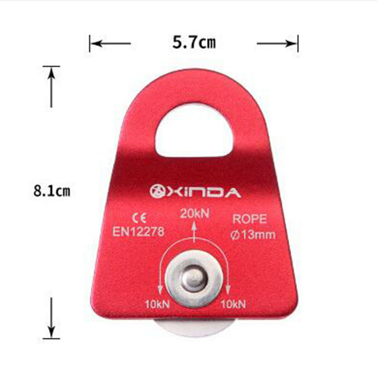 20KN Outdoor Pulley for Rock Arborist Tree Climbing Mountaineering Rigging