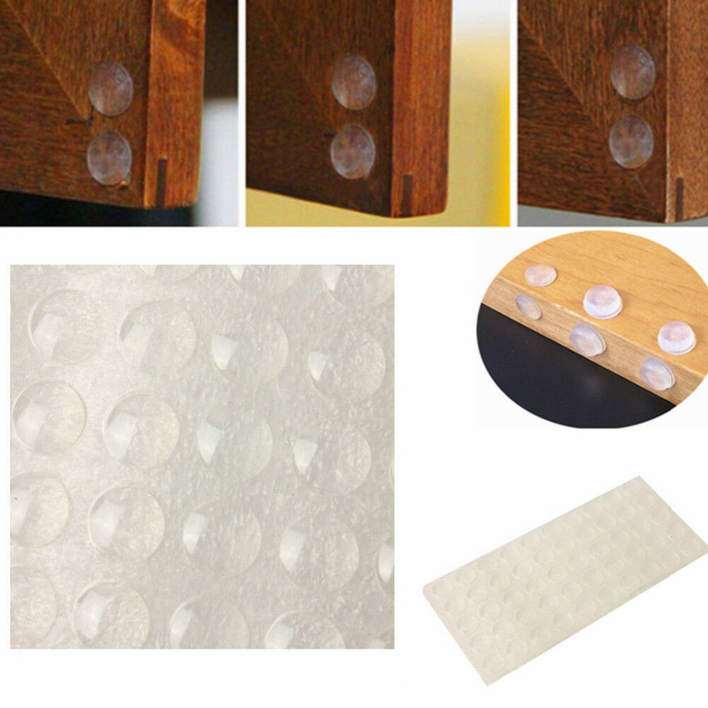 50xSoft Close Cupboard Door Pads Adhesive Rubber Feet Buffer Bumper Stop Cushion