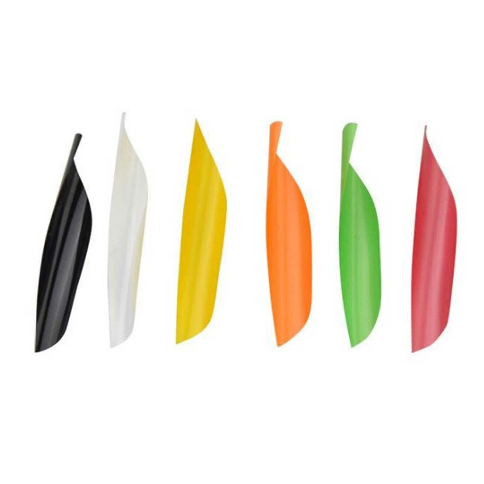 50pcs Spiral Feather Spin Wing Vanes Fletches Right DIY Arrow Hunting CA