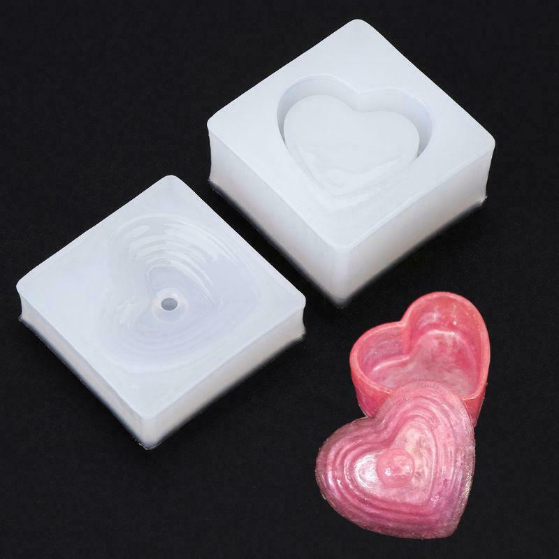 New Silicone Mold Mirror Storage Box Bottle DIY Jewelry Making Organizer Case UV