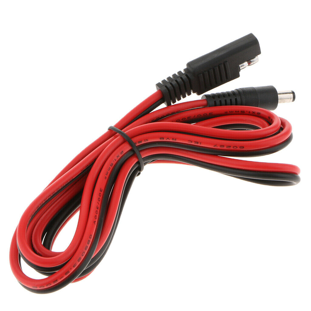 12-24V SAE to DC5521 Power Cable for Motorcycle Heat Clothing Adapter 5Ft