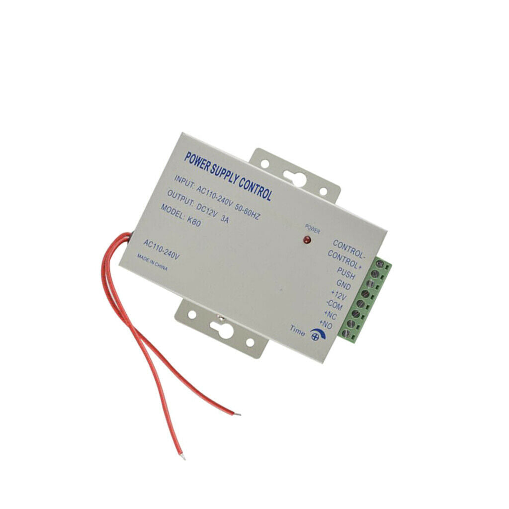 DC12V/3A AC 110~240V Electric Door Access Control Power Supply Easy Use -