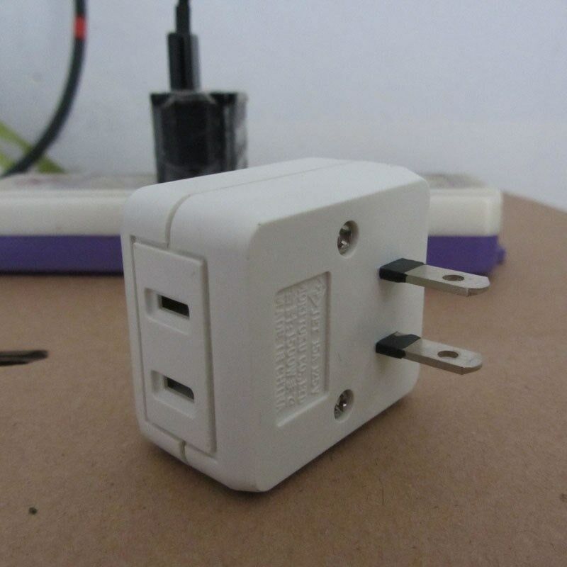 1PCS Plug Adapter w Rocker Switch US Socket Plug 2 Position(ON/OFF) AC 125V 10A