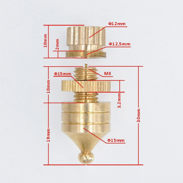 8x Pure Copper speakers shock-absorbing spike feet Stand pad