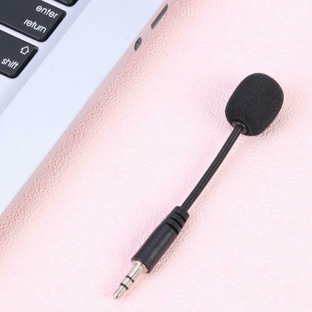Flexible 3.5mm Jack Mini Microphone Mic for PC Mobile Phone Laptop Notebook @