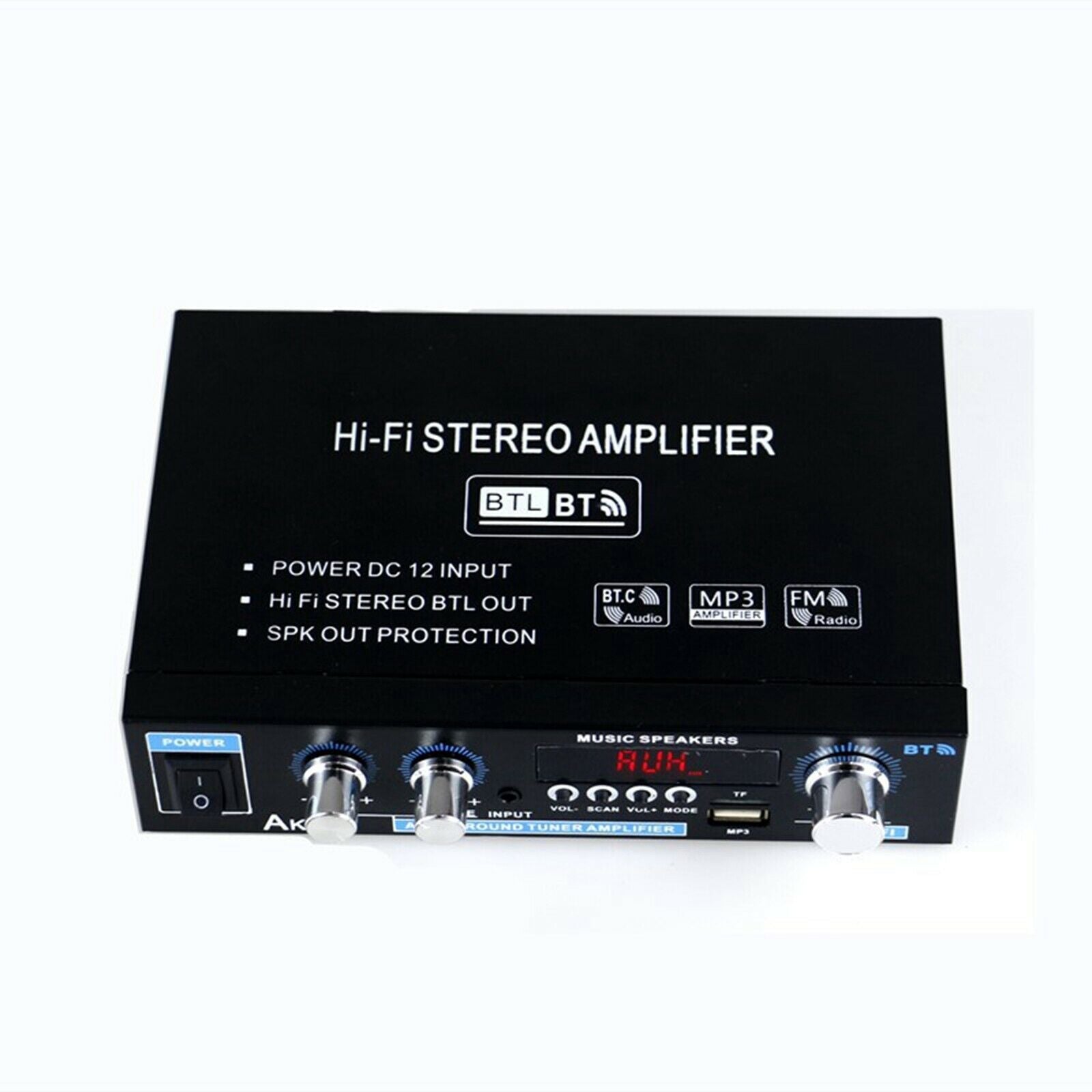 Professional Mini 90W + 90W Audio Power Amplifier Receiver for Car CD DVD US