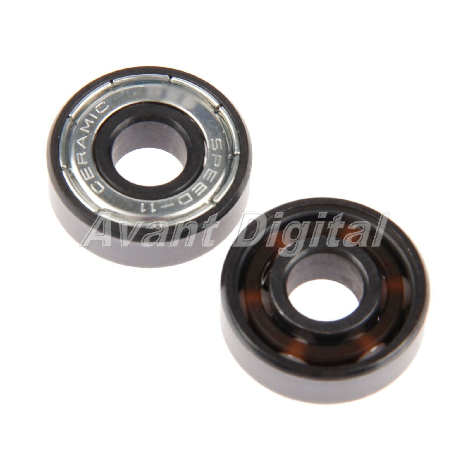 Skate Accessories White Ceramic Ball Inline Skate Bearings Improve Speed 16pcs