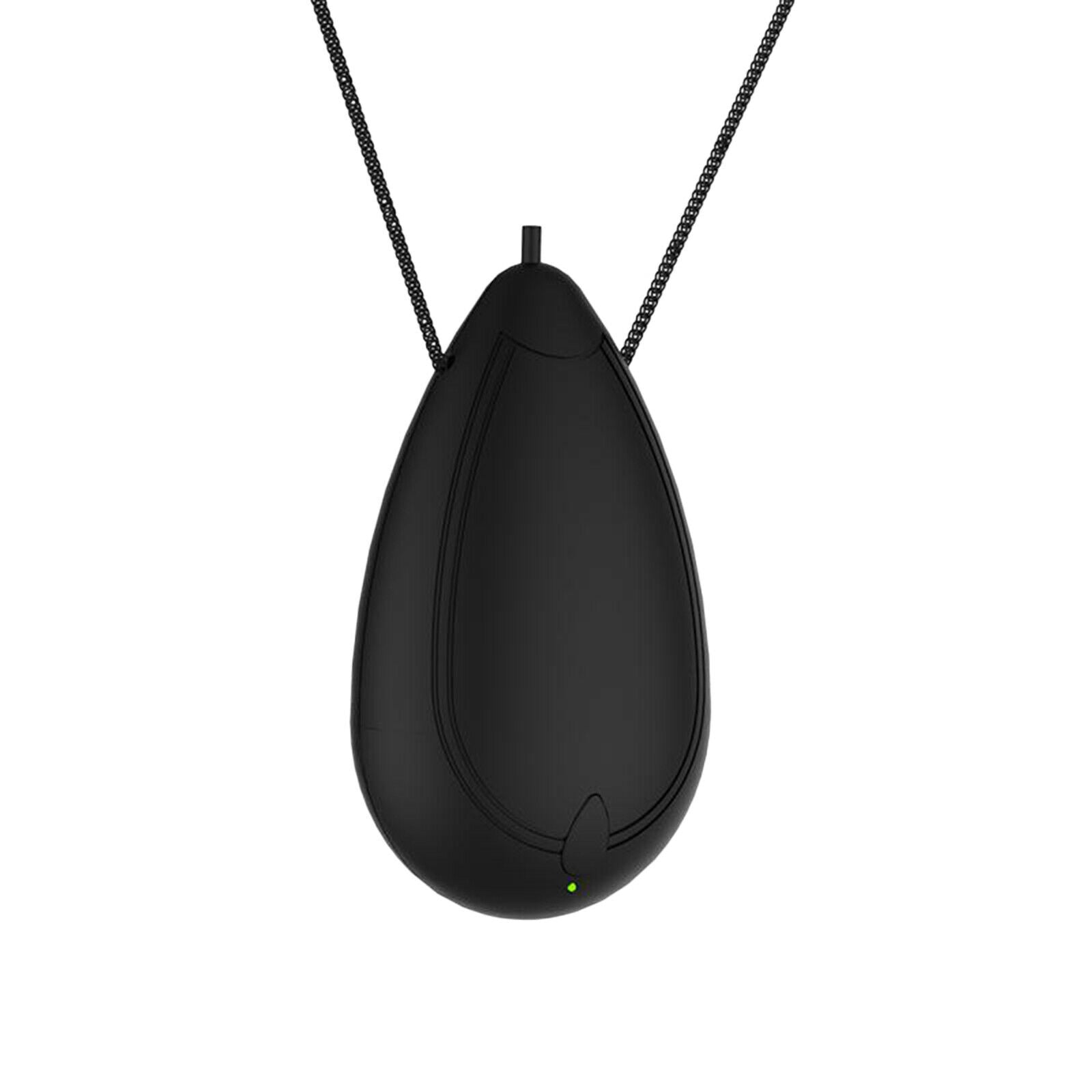 USB Mini Air Purifier Necklace Personals Wearable Negative Ion AIR Black