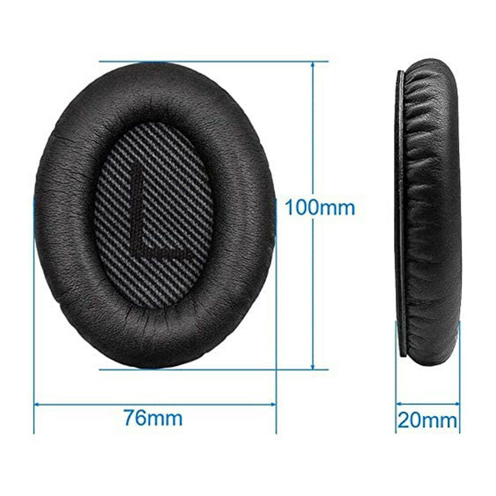 2pcs Memory Foam Replacement Soft Ear Pad for Bose QC2/QC15 Headset Cushion @
