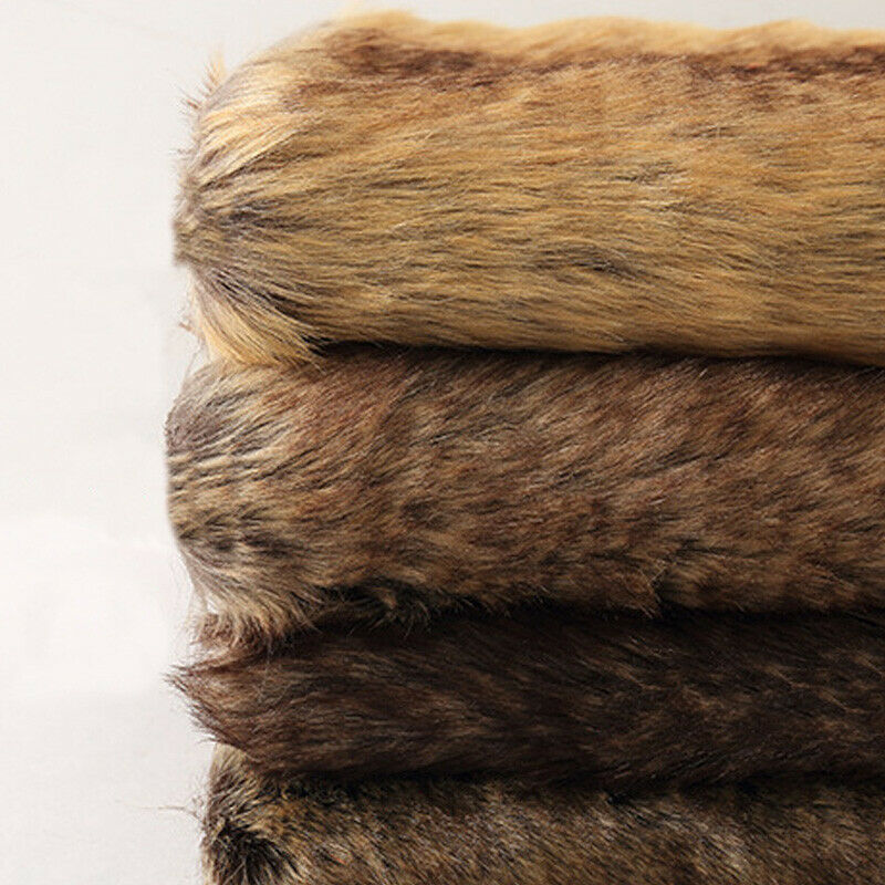 3cm Dyed Artificial Fur Fabric Long Acrylic DIY Plush Sewing Home Textile Craft