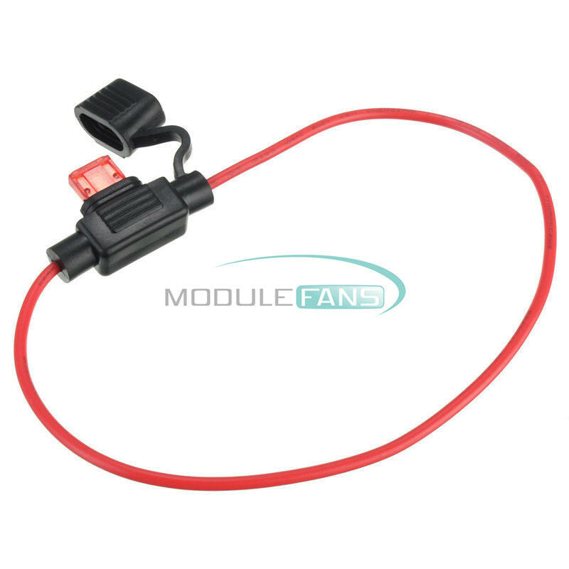 2PCS Practical Power Socket Waterproof Blade Fuse Holder With Fuse Creative M