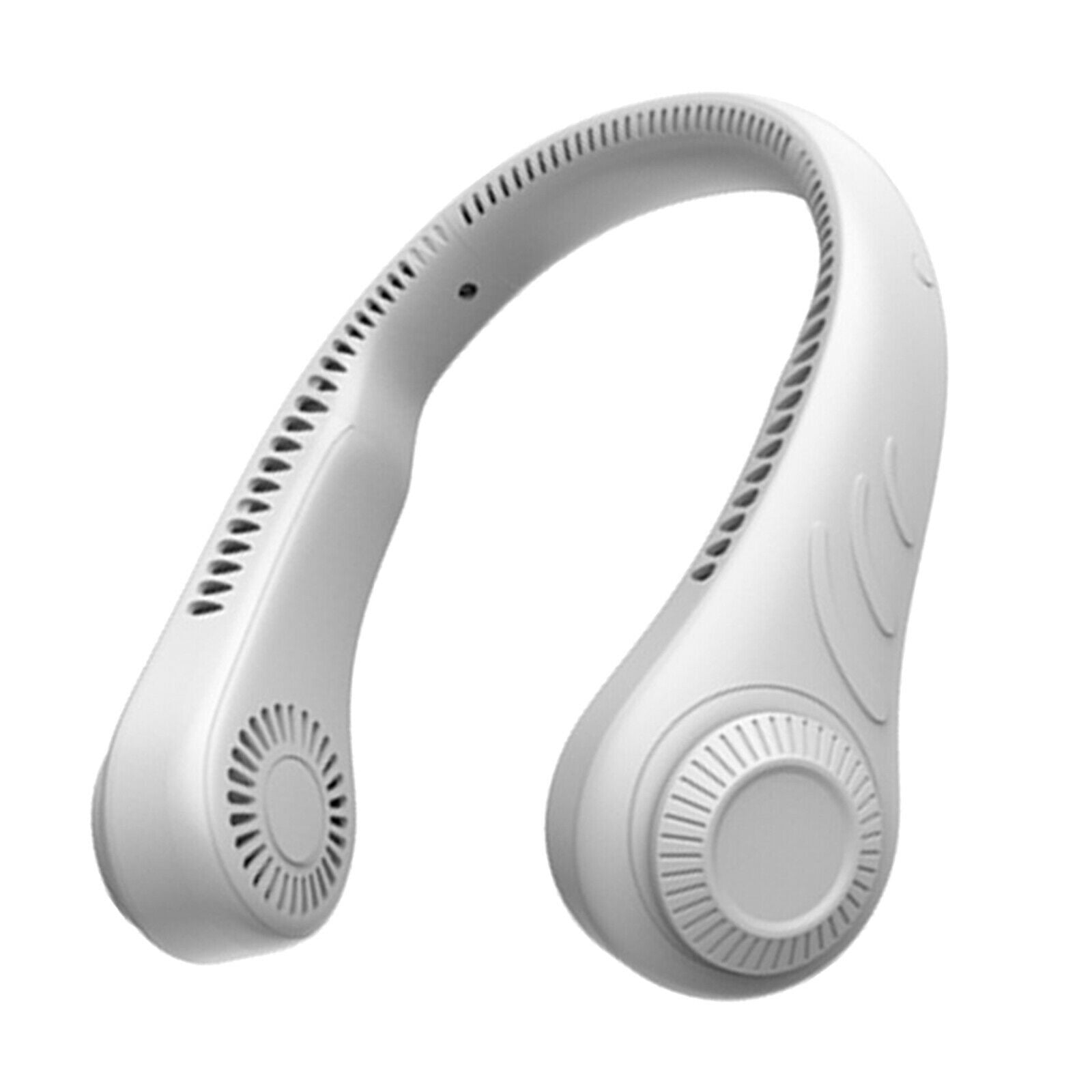 Neck Fan 2000mAh Personal Fan Lightweight Wearable Fan Birthday Gift White