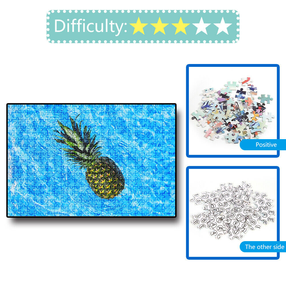 1000 Pieces Paper Jigsaw Puzzles Sea Pineapple Assembling Picture Kit Craft @