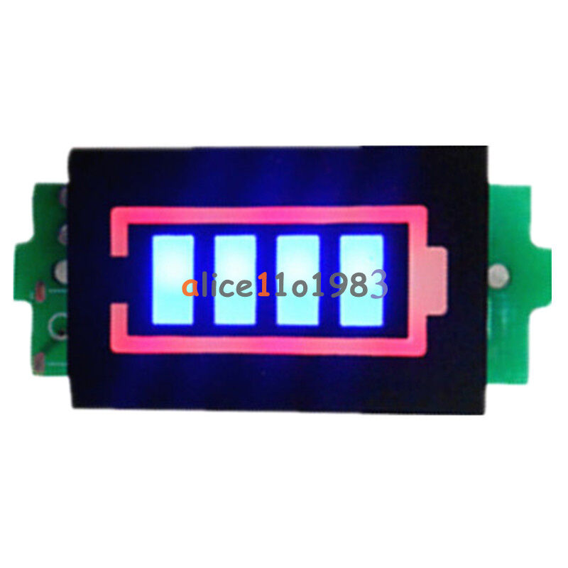 1S 3.7V Lithium Battery Capacity Indicator 4.2V Blue Dispaly Power Tester Single