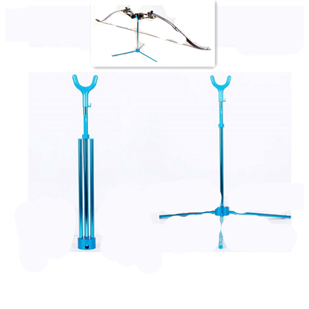 Compound Recurve Bow Stand Holder Bracket Tripod Rack Shelf Aluminum Bow Rest