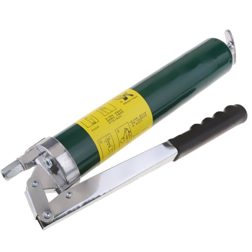 1000 PSI Heavy Duty Grease Gun Lever Action with Rigid and Flexible Hose