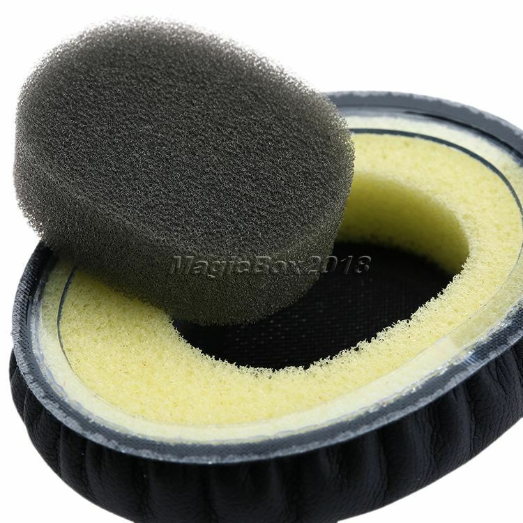 Black Leather Ear Pads Earpad Cushion For Sennheiser HD218 HD228 HD238 Headphone
