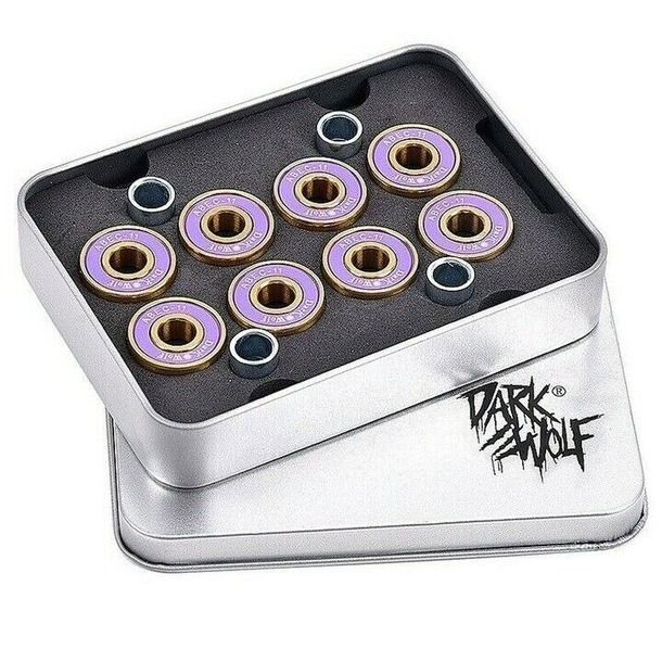 8pcs ABEC-11 608 2RS Skateboard Bearings + 4 Sleeve + 8 Slide Wire Longboard Set
