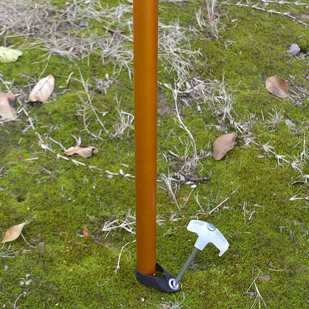 8x Tent Pegs Fixing Buckle Camping Hiking Picnic Canopy Frame Pole Holder