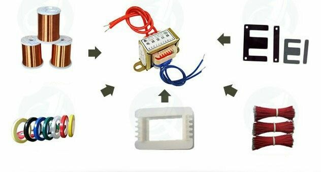 (1) 50W EI Ferrite Core Input 380V 50Hz Electric Power Transformer Output 220V