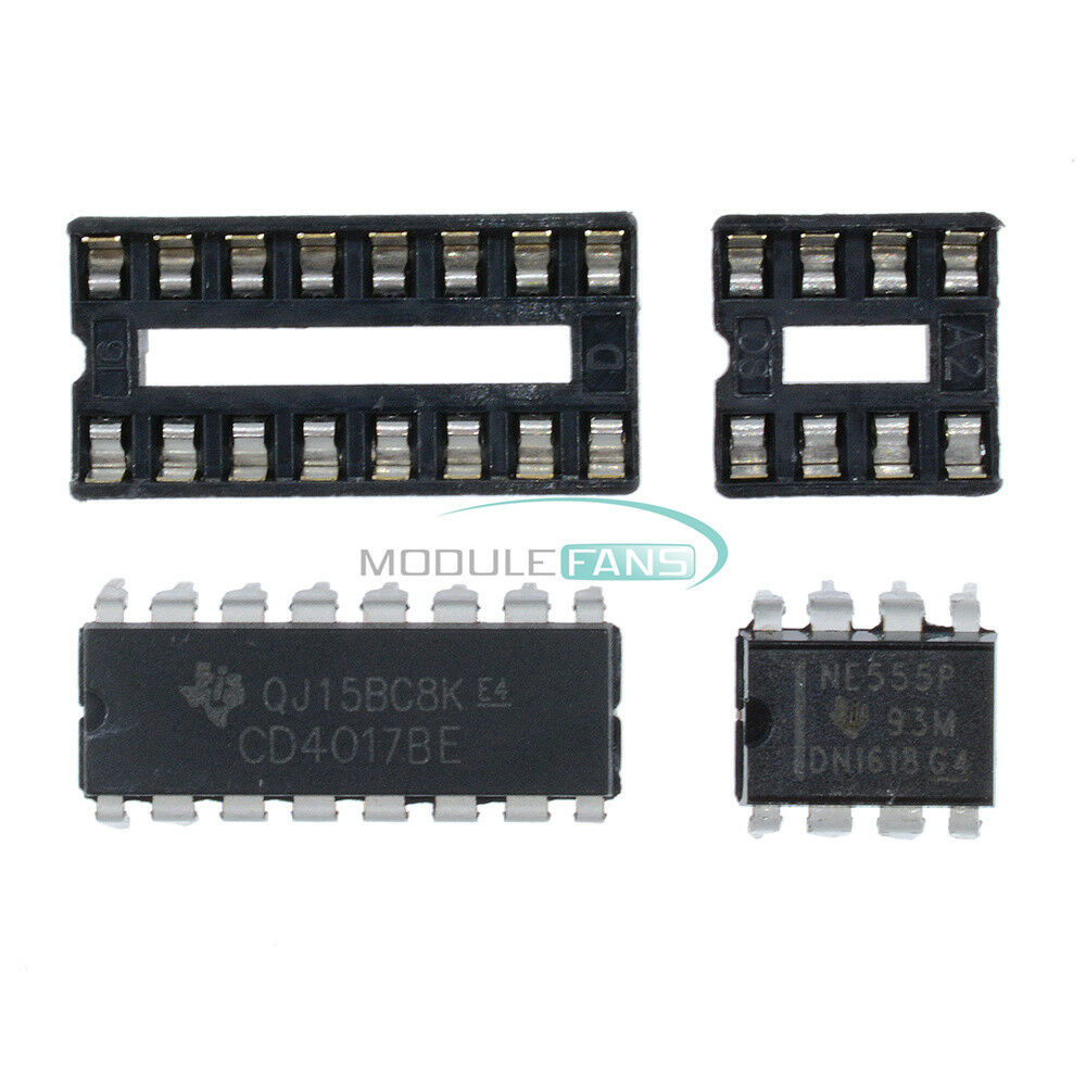 2pcs New NE555+CD4017 Light Water Flowing Light LED Module DIY Kit MF