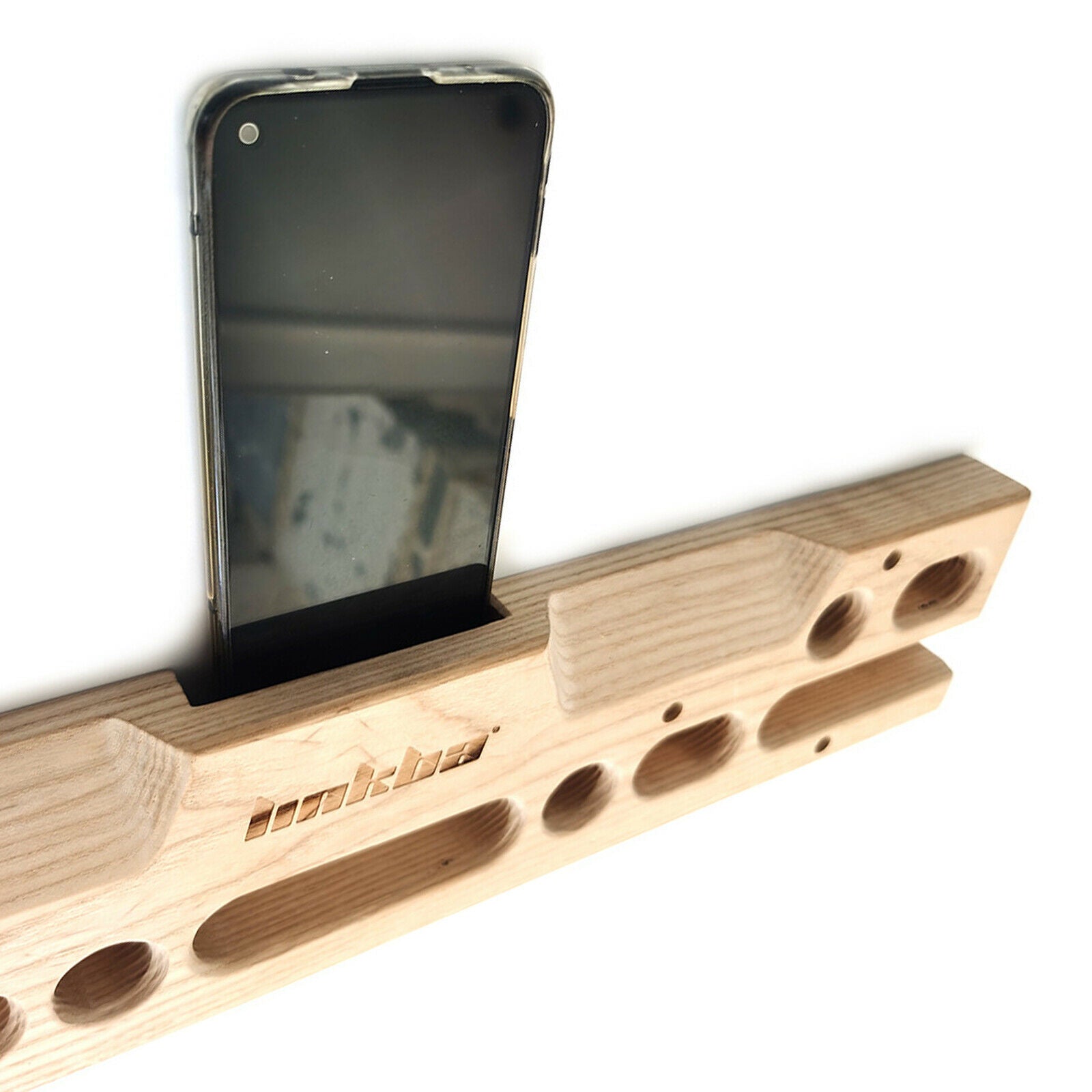 Wooden Climbing Hangboard Multi Fingerboard 50x10cm Doorway Grip Gripper