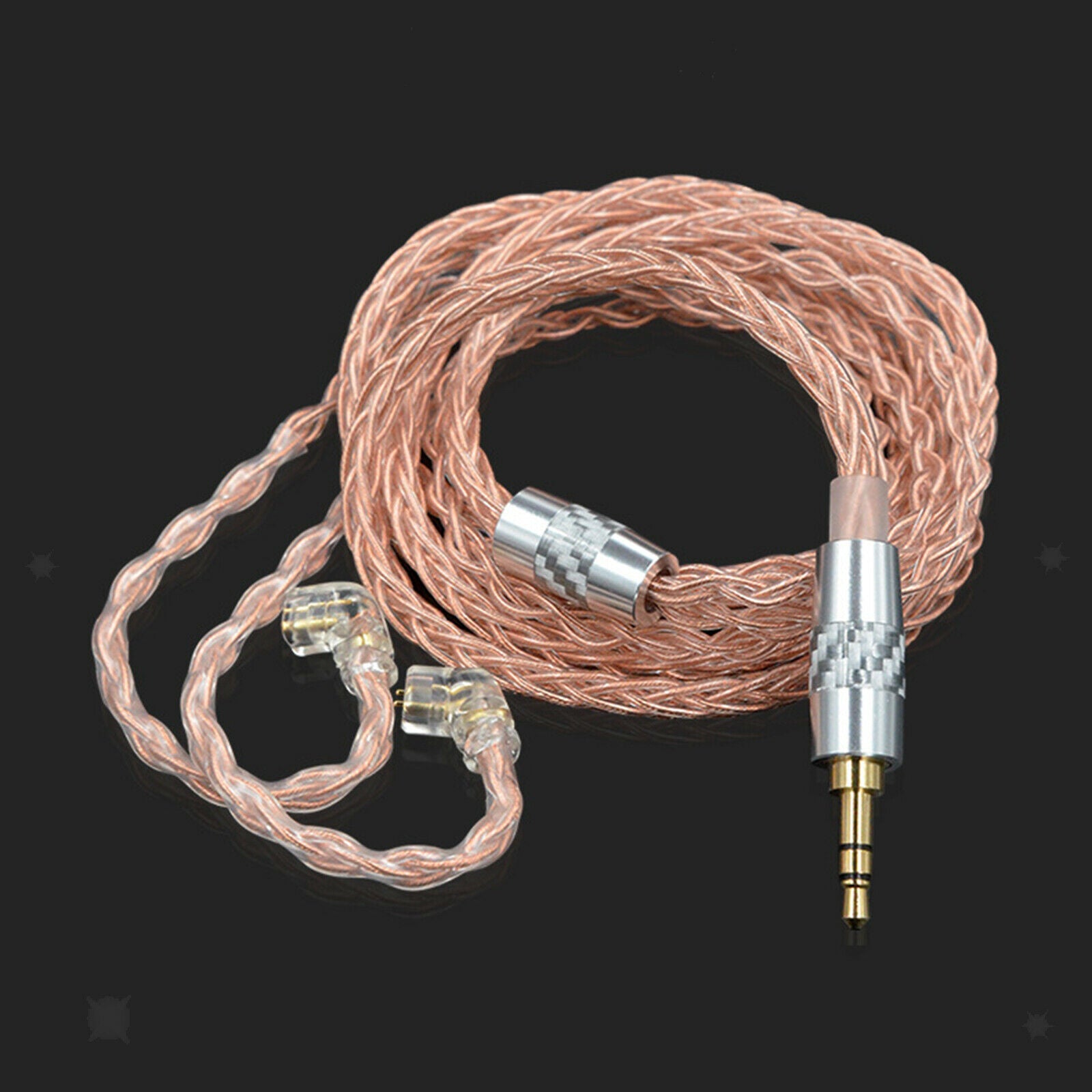 8-Core Oxygen-free Copper Earphone Cable 1.2m for KZ DQ6 ZSX ASX ZAX ZSN