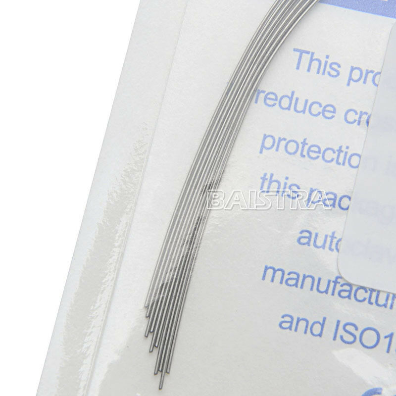 100 X Dental Orthodontic Heat Thermal Activated Niti Round Arch Wires 018 Lower