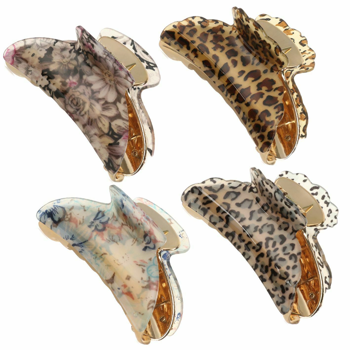 & Leopard Hairdressing Salon Headwear Hair Claws Clips Hair Clamps Hairpins