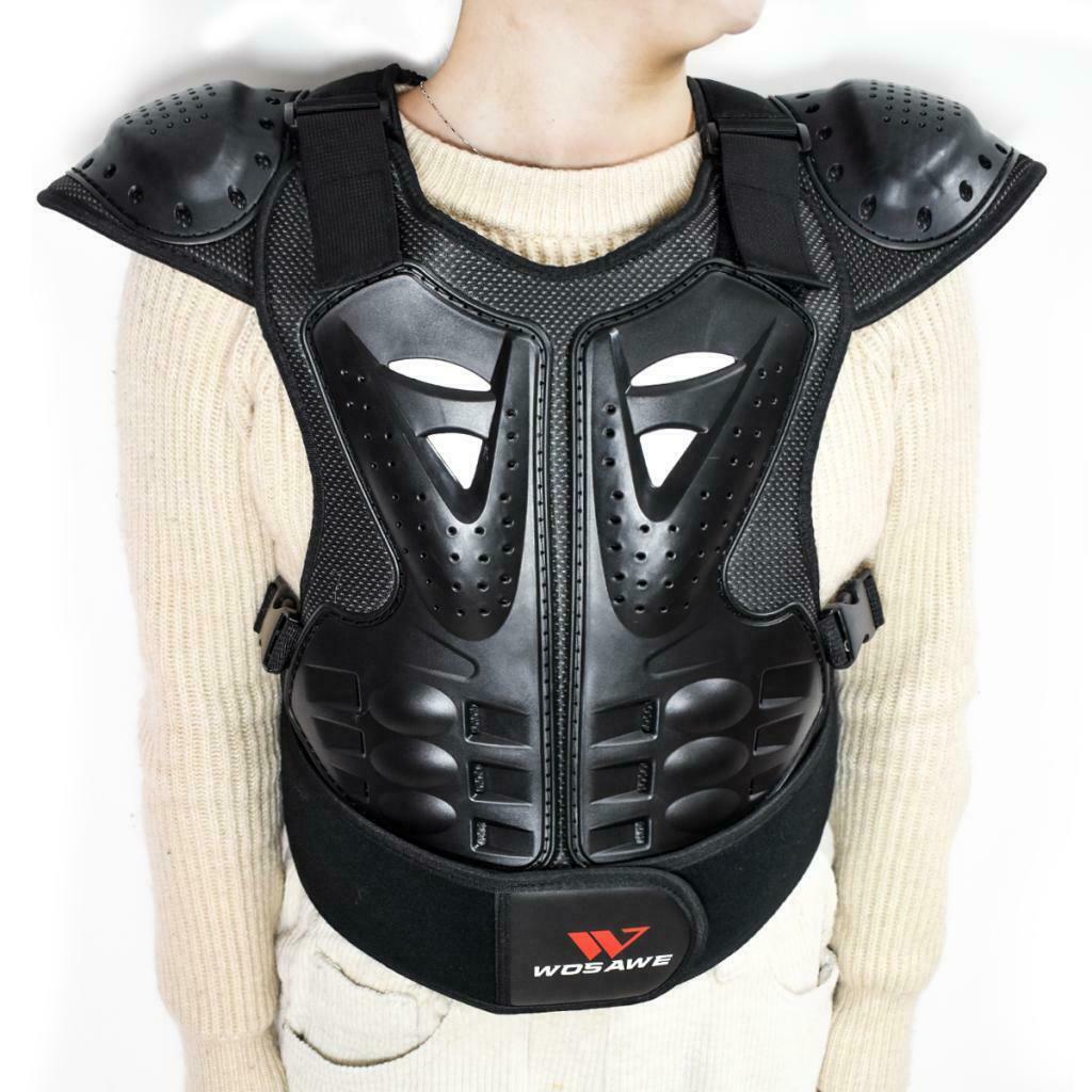 Children Chest Back Spine Protector Vest Jackets Guard for Dirt Bike Skiing L