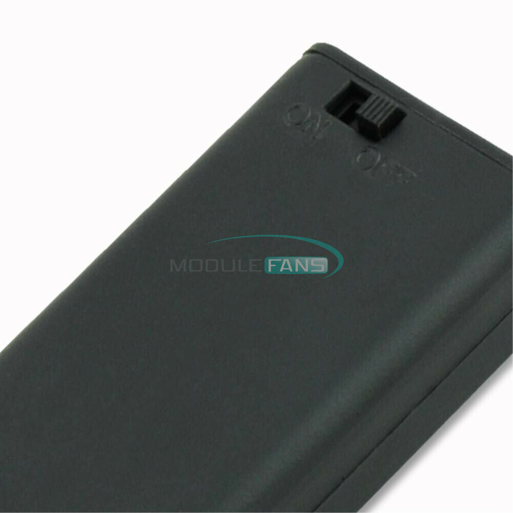 2PCS 2A Battery Holder Box Case with ON/OFF Switch and Cover for 2AA Battery