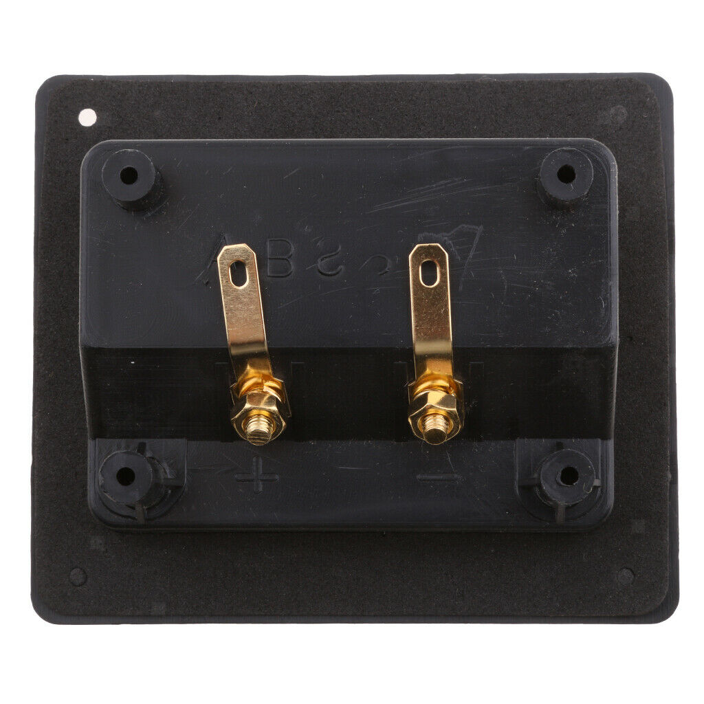 Car Stereo 2 Way Speaker Box Terminal Square Spring Cup Connectors Black