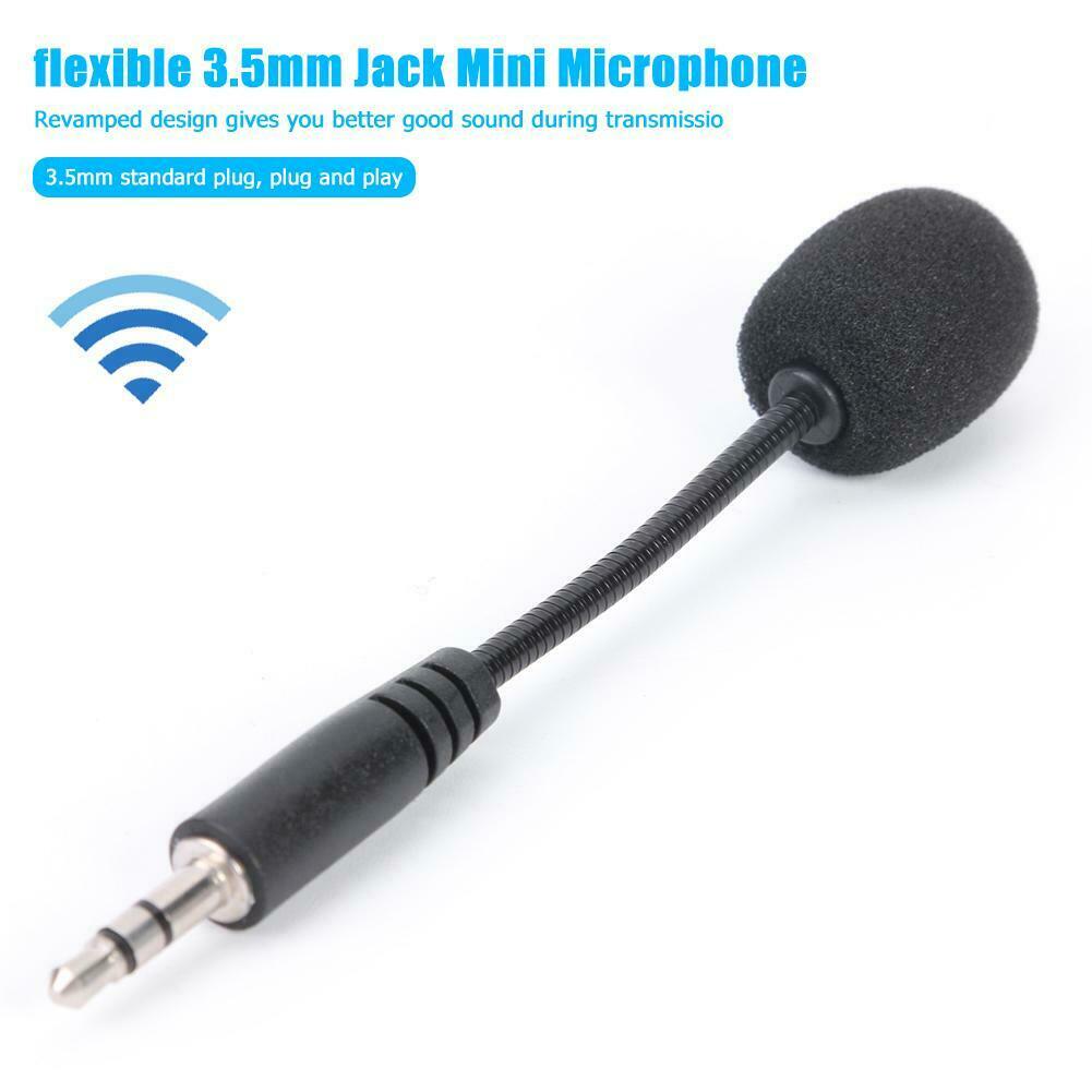 Flexible 3.5mm Jack Mini Microphone Mic for PC Mobile Phone Laptop Notebook @