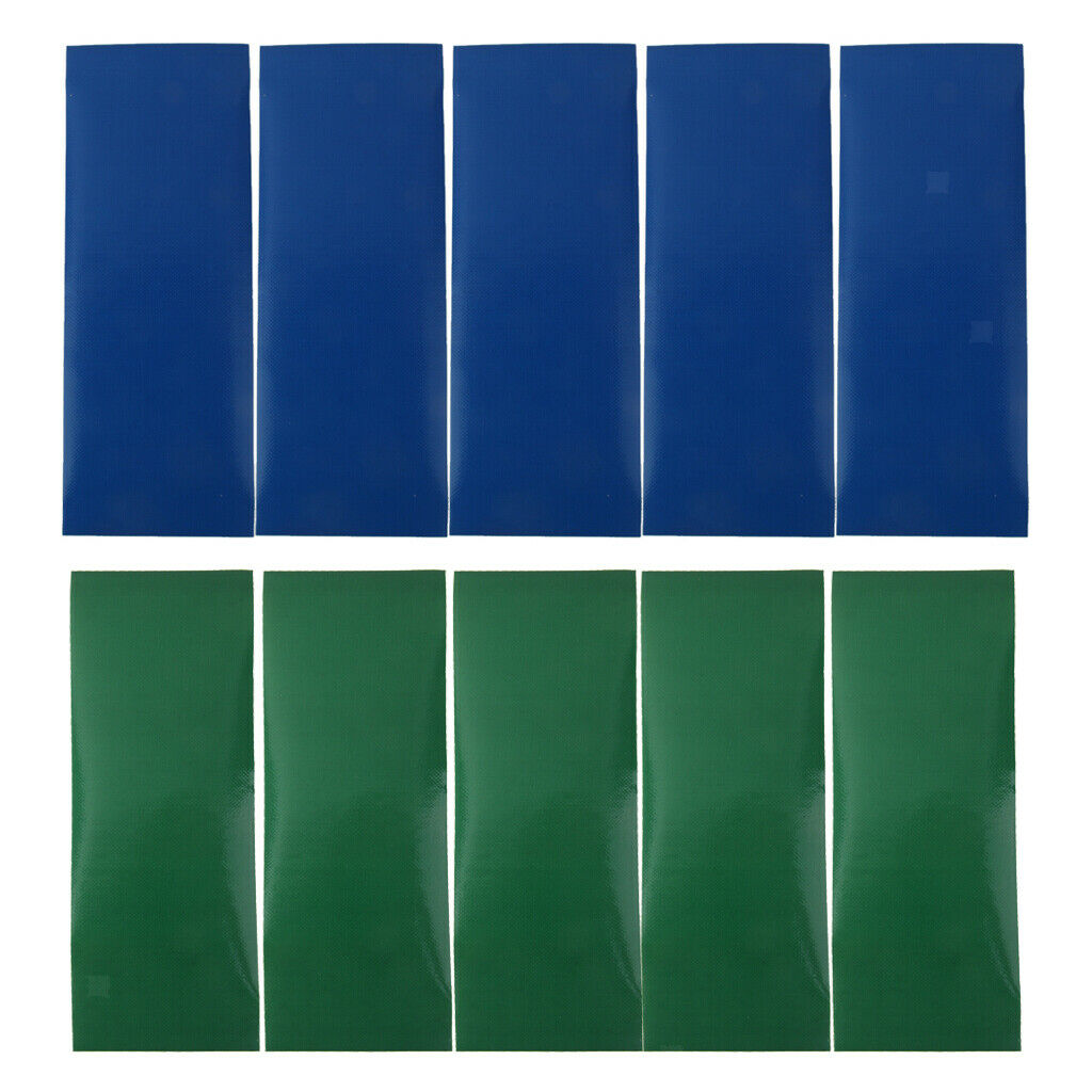 5x Blue Tent Repair Canvas Awning Sail Kites Adhesive Patches Tape Kit