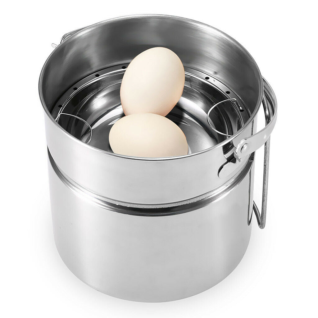 Small Outdoor Camping Hanging Pot Boil Water Cookware with Lid and Handle