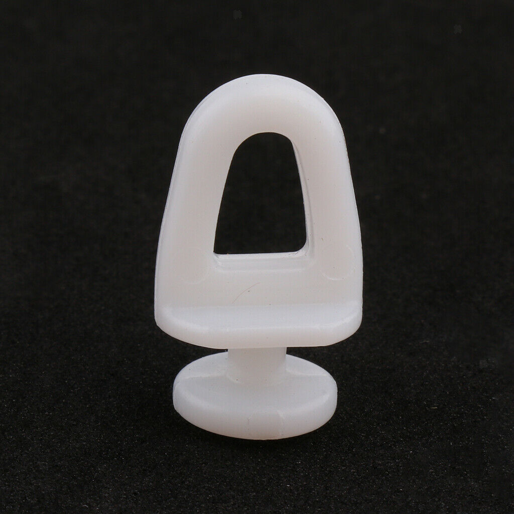 Shower Curtain Track Glider Gliding Runner Ceiling Gliders 4#-23mm,White