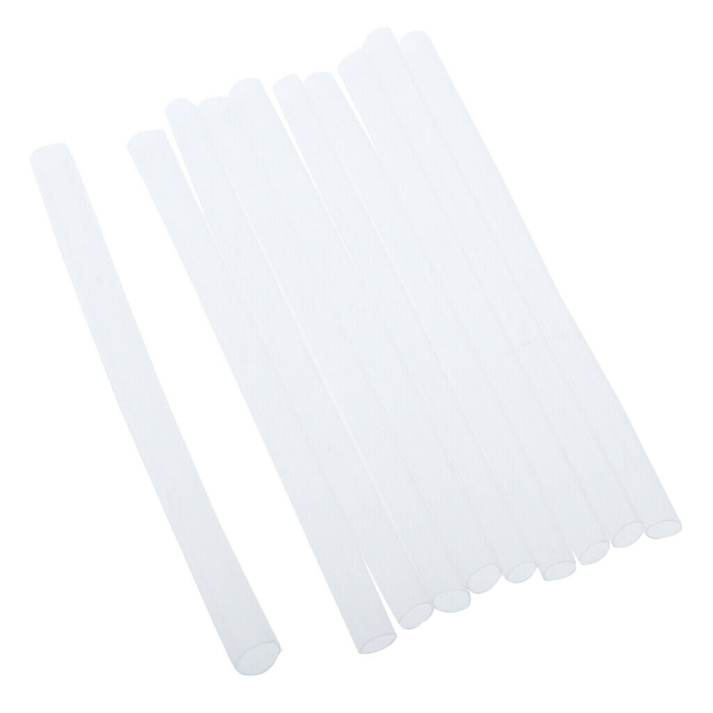 10 Pieces Shrink Sleeve Wrap Tubing For Fishing Rod Length 3.93inch 6mm