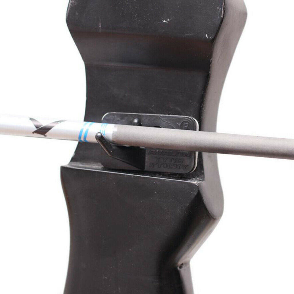 10x Recurve Bow Arrow Bow Rest Plastic & Self-adhesive Back Archery Tools