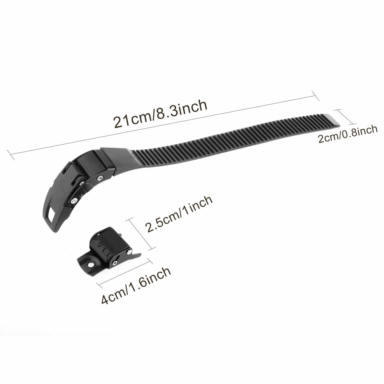 2 set Inline Roller Skate Strap and Buckle with Screws Nuts Replacement Parts