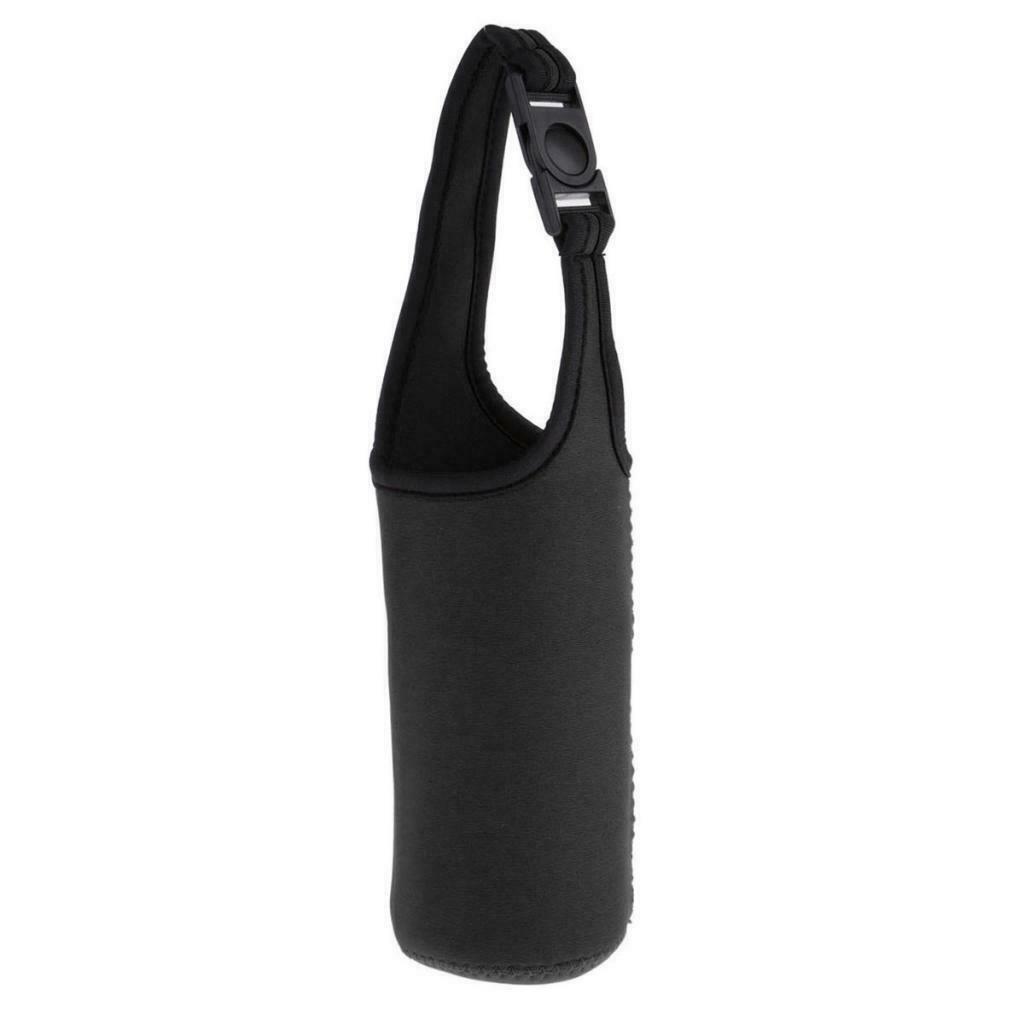 Water Bottle Tumbler Carrier Bag Cover Holder Protective Pouch Black