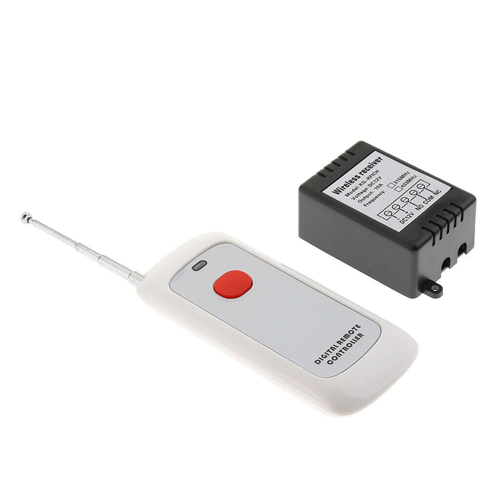 Remote Control Switch Transmitter 12V 10A 433mHz 1km Distance Controller, New