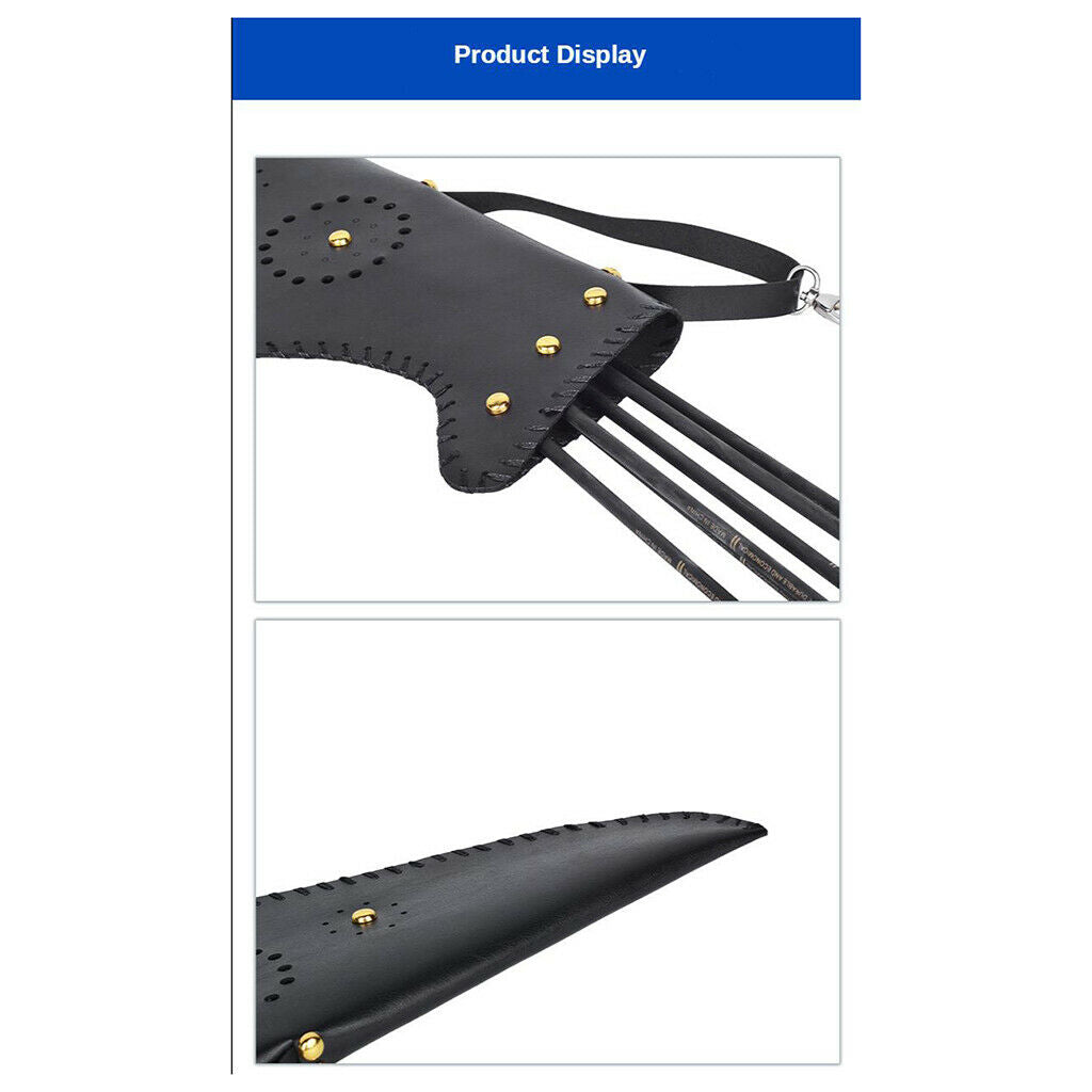 Traditional Archery Quiver Arrow Holder Strap Bag Pouch Side Hips Hang V
