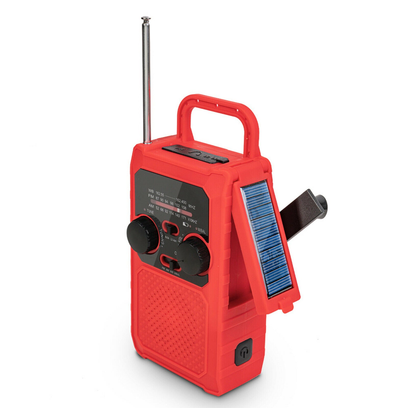 Emergency Solar Hand Crank Dynamo AM/FM/WB/NOAA Weather Radio Charger SOS