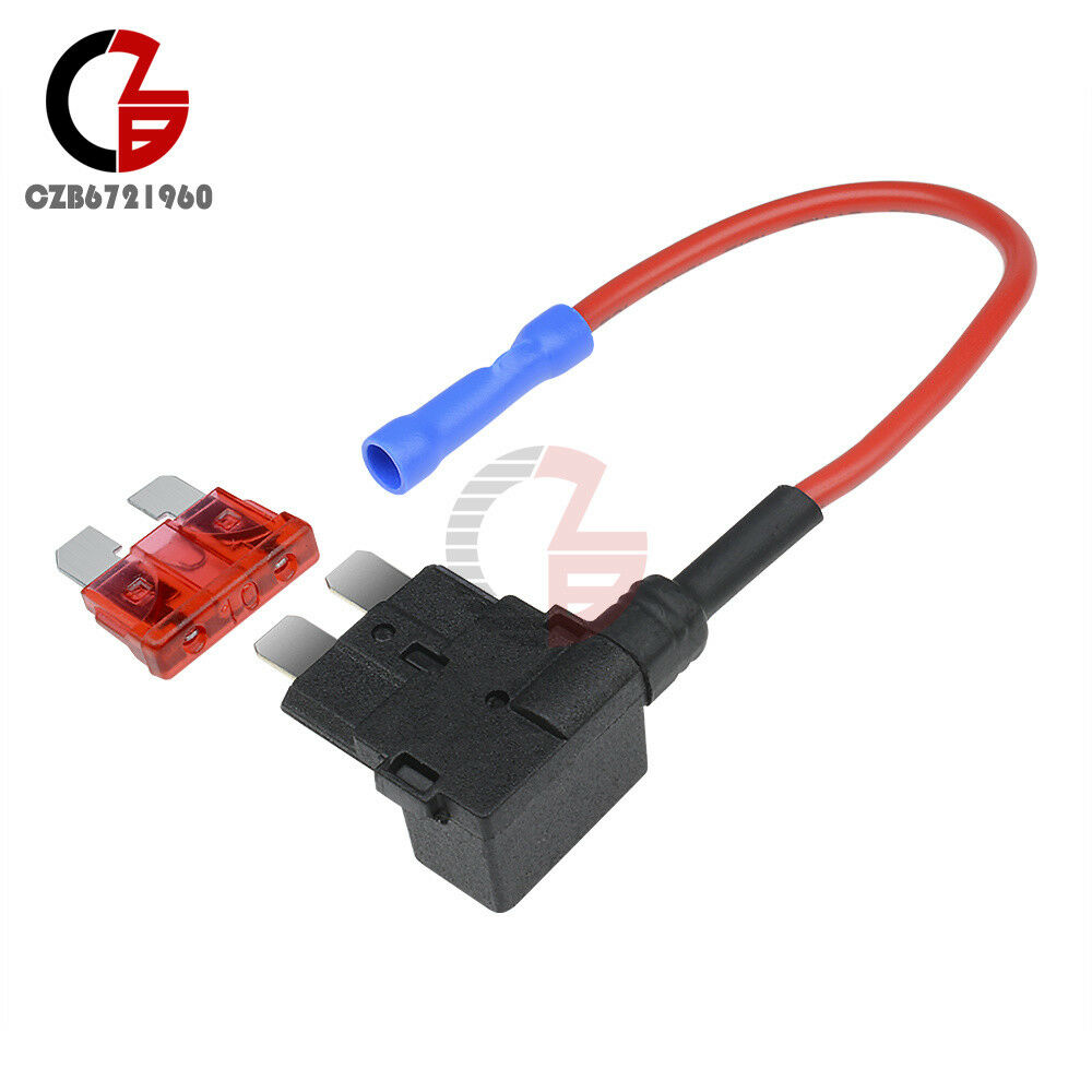 12V TAP Adapter Standard ATM APM Auto Blade Fuse Holder Car Add-a-circuit Fuse