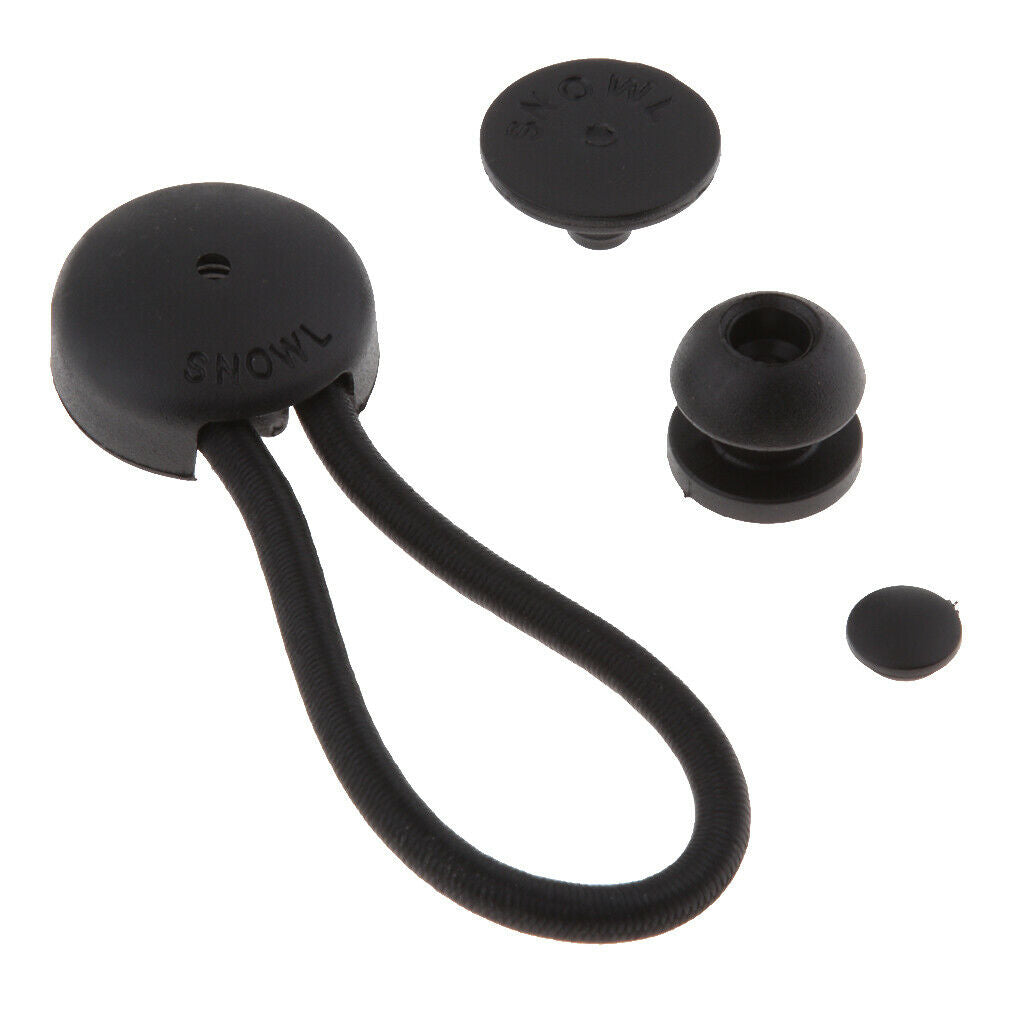 (3-Pack) Bungee Hook Tie Rope - Elastic Stretch Cord Straps Kit