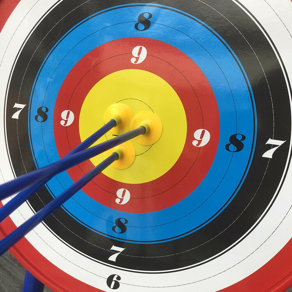 12Pcs Children Archery Game Safety Rubber Arrows Archery Suction Cup Arrow