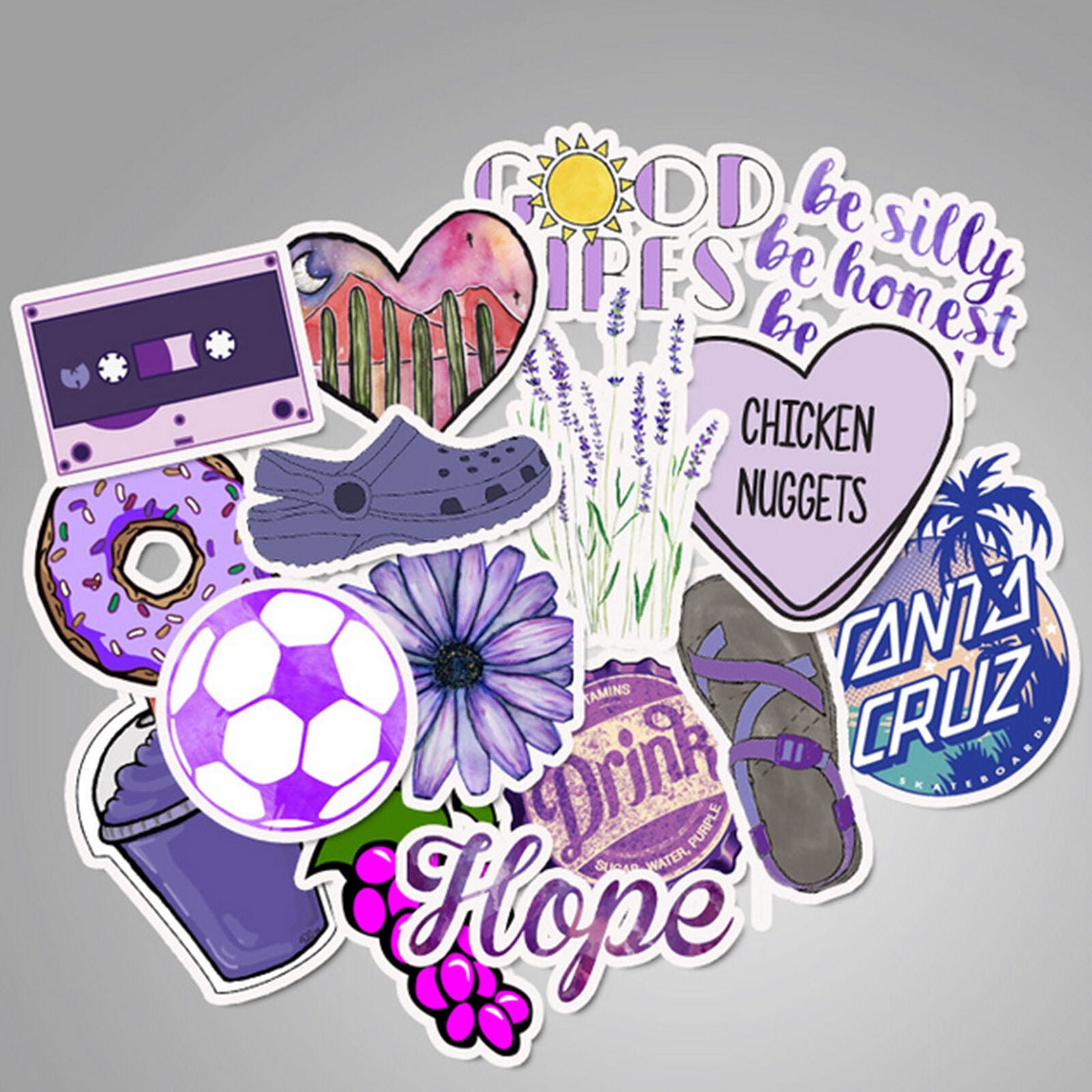 50 PCs Cute Stickers for Water Bottles and Hydro Flask for Teen Girls