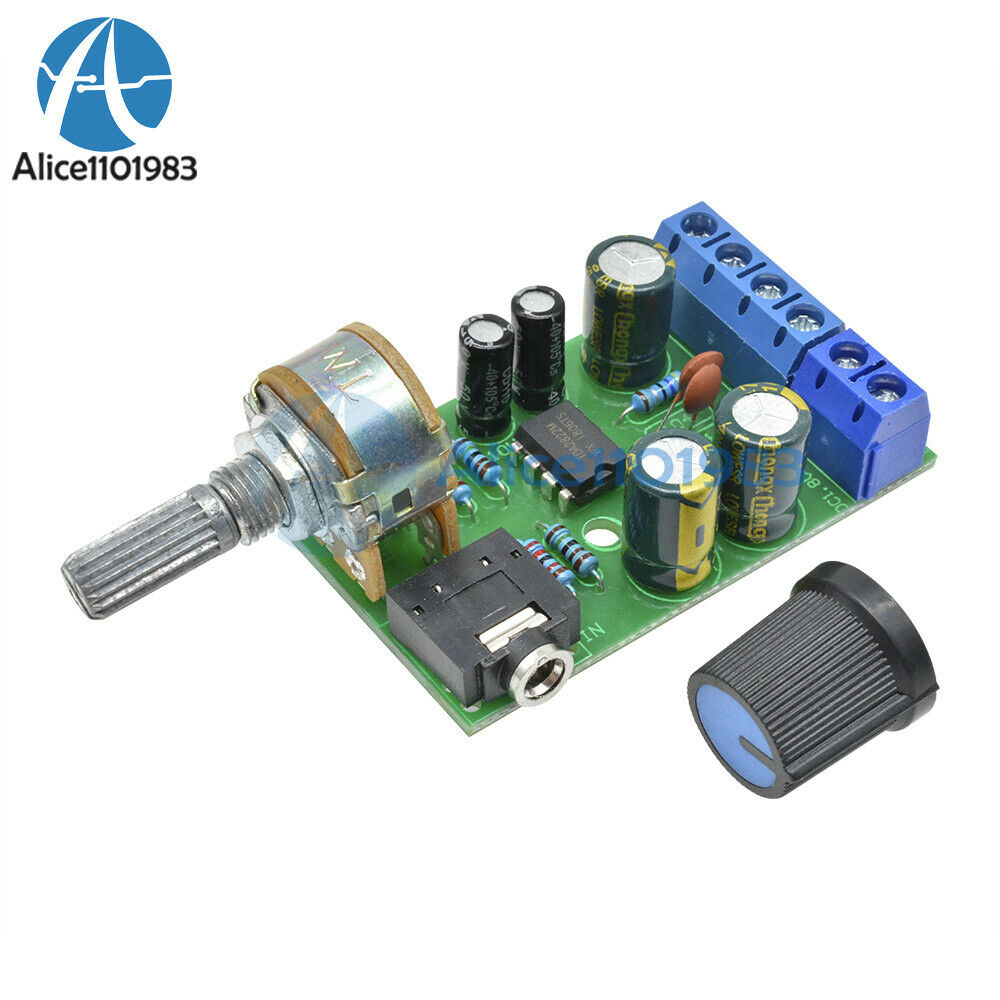 DC 1.8-12V TDA2822M 2.0 Channel Stereo Mini AUX Audio Amplifier Board Module AMP